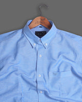 Cotlin Blue Oxford Formal Premium Cotton Shirt