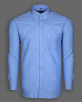 Cotlin Blue Oxford Formal Premium Cotton Shirt