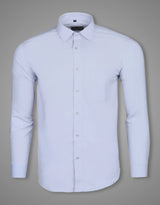 Mens Solid Cristle Blue Premium Cotton Shirt