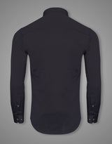 Dark Grey Water Resistance Solid Formal Premium Shirt