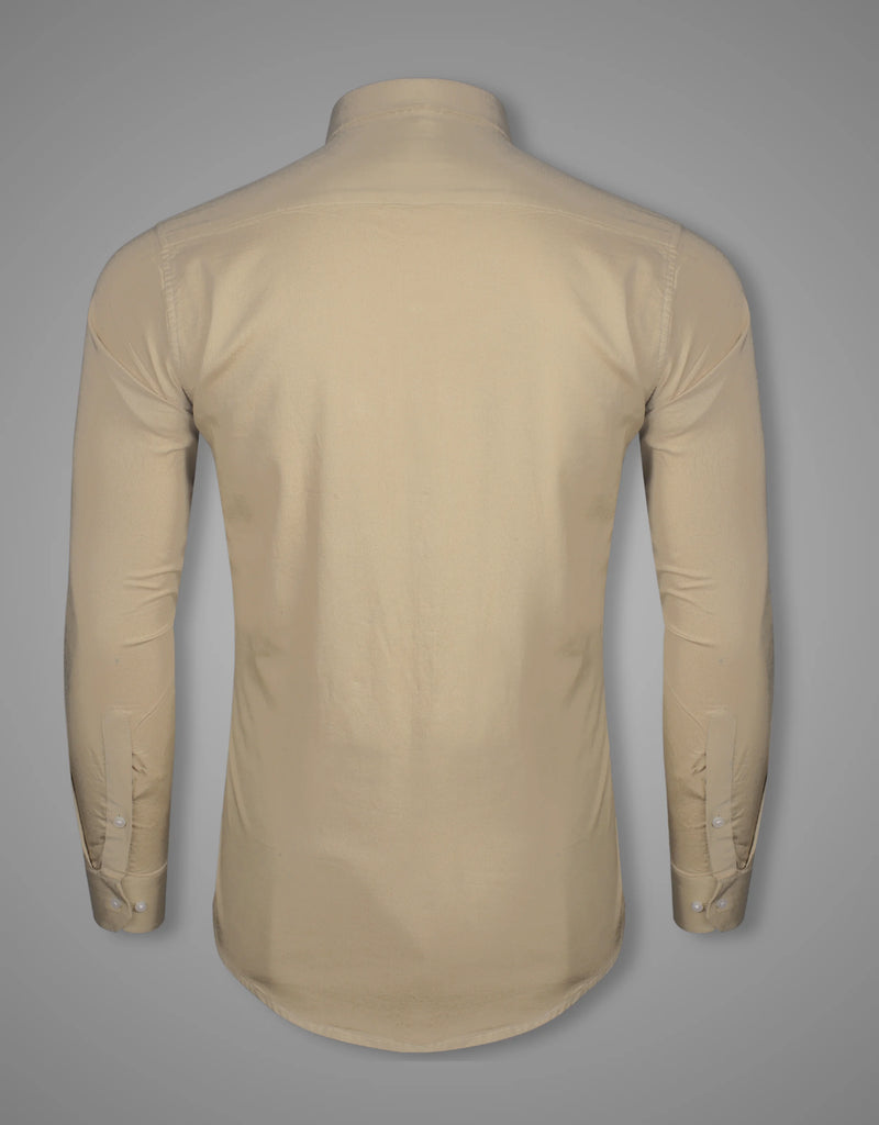 Khakhi Colored Premium Super Soft Cotton Solid Shirt