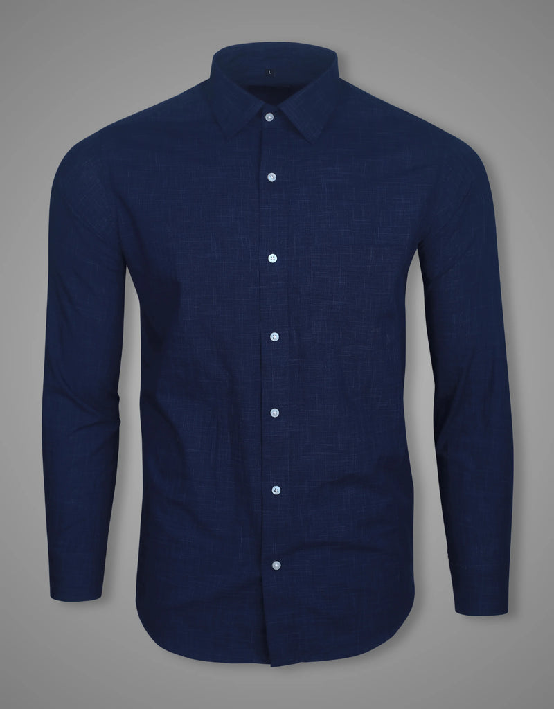 Admiral Blue Space Dyed Super Soft Formal Shirt