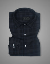 Divine Black Twill Checks Premium Formal Shirt