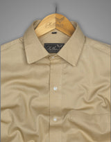 Khakhi Colored Premium Super Soft Cotton Solid Shirt