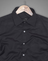 Dark Grey Water Resistance Solid Formal Premium Shirt