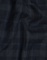 Divine Black Twill Checks Premium Formal Shirt