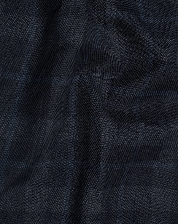 Divine Black Twill Checks Premium Formal Shirt