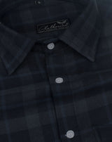 Divine Black Twill Checks Premium Formal Shirt