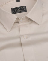 Albescent Brown Textured Premium Cotton Shirt